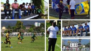 Este sábado se puso en macha el torneo Sub-18 que organiza la Fenafuth con el clásico Real España vs. Marathón en la cacha del Patria Marathón. Estas son las postales que dejaron los duelos.