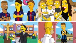 El famoso artista Stefano Monda compartió una colección de sus diseños animados de los futbolistas con identidad propia de los Simpsons. Acá te presentamos algunos de ellos.