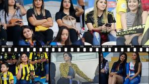 Las bellas chicas llegaron en gran mayoría al estadio Morazán para el partido entre Real España y Vida. La guapa esposa de Jhow Benavídez se robó las miradas.