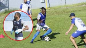 Alberth Elis sigue haciendo trabajos por separado; Menjívar ya entrena con guantes y no se presentó al entreno Ever Alvarado. Fotos Neptalí Romero