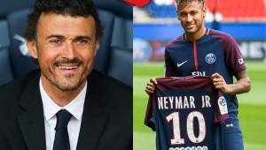 Luis Enrique compartió vestuario con Neymar cuando ambos estaban en el Barcelona.