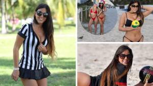 Claudia Romani, árbitro y fánatica del fútbol ha explotado las redes sociales con sus últimas fotografías en sus vaciones de navidad 2019 en Miami Beach. Ella es una gran aficionada del AC Milan.
