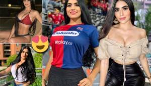 La bella hincha del Independiente Medellín se unió a la moda y prometió una foto en redes sociales si Leonardo Castro logra marcar en la liga.