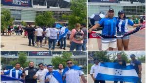 Cientos de catrachos se han hecho presente para presenciar el duelo final de la selección de Honduras en el Final Four de la Liga de Naciones este domingo ante Costa Rica. Entre los aficionados, DIEZ se encontró con la familia de uno de los futbolististas titulares de la H. FOTOS: Jenny Fernández, enviada especial