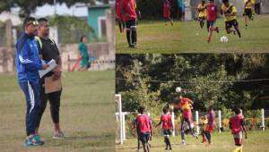 Al menos 40 futbolistas entre 14 y 18 años oriundos de las comunidades de Sambo Creek y Corozal (La Ceiba, Atlántida) participaron en el escauteo del entrenador Francisco 'Chico' Pavón en busca de ganarse un cupo para ser fichado por el Olimpia.