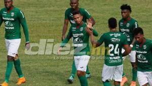 Carlos Discua anotó su segundo gol con la camiseta del Marathón. FOTO: Neptalí Romero