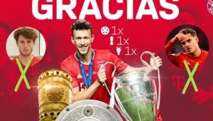 Iván Perisic se convierte en el tercer jugador que sale de la plantilla del Bayern Munich, luego que consquistaran la Champions League.