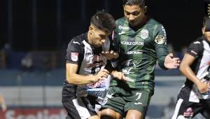 Emilio Izaguirre en acción frente al Diriangén de Nicaragua en el partido de Liga Concacaf jugado en Managua. Foto cortesía Club Diriangén