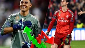 Keylor Navas tiene mejores números que Thibvaut Courtois en la actual temporada.