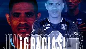 Motagua anunció en sus redes sociales la baja del defensor Juan Pablo Montes, futbolista que llegó en 2013 y estuvo en los cinco títulos de Diego Vázquez.