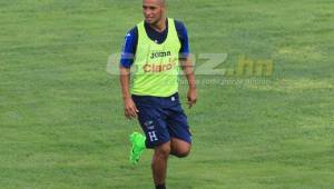 Alex López trabaja a fondo para ganarse un puesto entre los 23 de Honduras que jugarán en Copa Oro 2017. Foto Ronald Aceituno