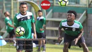 Ambos futbolistas se sumaron al entreno de este día: Foto: Moisés Valenzuela.