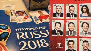 Los periodistas de la cadena oficial del Mundial, Telemundo aparecen en el álbum Panini. Entre ellos Copán Álvarez y Ana Jurka.