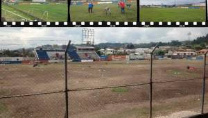 Hace poco más de un mes el estadio Sergio Reyes de Santa Rosa de Copán albergó un evento que le dejó como saldo una cancha completamente destruida. Pero mirá cómo luce el césped un mes después de ello. Fotos @DeportesSavio