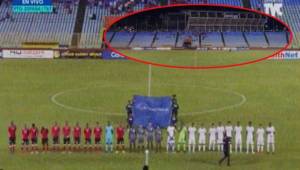 Así lucieron las gradas del estadio en el Trinidad y Tobago-Honduras.