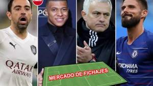 Xavi, Mbappé, Mourinho y Giroud son algunos nombres que se mueven en el mercado de fichajes.