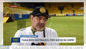 Desde Culiacán, Diego Maradona expresó su deseo de que Boca Juniors llegue a la final de la Copa Libertadores.