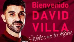 David Villa se marchó de la MLS y ahora jugará en el fútbol japonés con el Vissel Kobe.