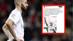 Karim Benzema ha sonado con fuerza para salir del Real Madrid y ahora más con su mensaje en redes.