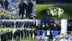 Familiares y todos los integrantes del Leicester City le rindieron tributo a Vichai Srivaddhanaprabha en el King Power Stadium. El fútbol está de luto.
