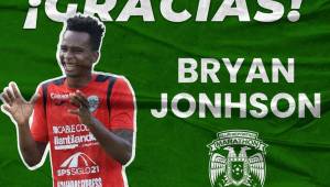 El defensor Bryan Jhonson es una de las primeras bajas que ha tenido el cuadro Marathón de cara a la próxima temporada.