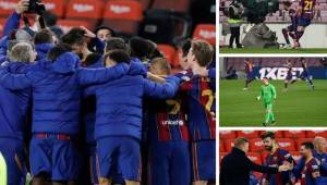 Te presentamos las mejores imágenes que dejó la remontada del Barcelona por 3-0 ante el Sevilla en semifinales de la Copa del Rey. Messi vuelve a ser feliz y locura total en la celebración.