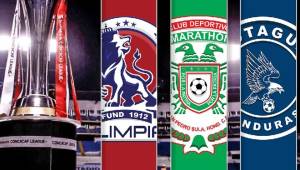 Marathón, Olimpia y Motagua jugarán en Liga Concacaf la próxima semana.