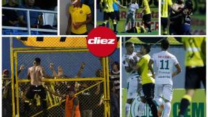 Real España venció 2-1 al Platense con un cierre controversial. Estas son las imágenes que captó el lente de DIEZ del encuentro en el Morazán. Fotos Joseph Amaya