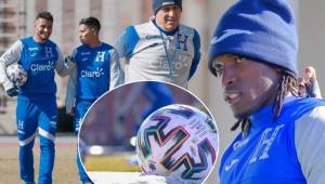 La Selección de Honduras realizó su primer entrenamiento en Minsk, Bielorrusia, donde lo hizo con temperaturas bajo cero, pero los jugadores estuvieron bien protegidos. Cortesía: Alex Strock