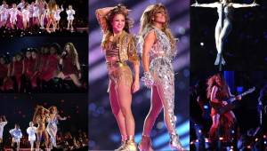 Las imágenes del medio tiempo del Super Bowl en Miami entre Kansas City Chiefs y San Francisco 49ers donde Shakira y Jennifer Lopez dejaron sin aliento a todos. Fotos AFP