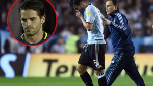 Fernando Gago se lesionó jugando con la Selección de Argentina.