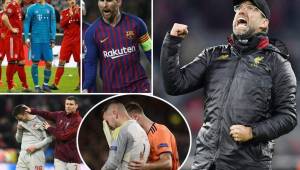Barcelona goleó al Lyon en otra noche inspirada de Messi. El Liverpool hizo la hazaña eliminando al Bayern Munich en su propia casa.