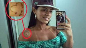 Rosangela Santana, esposa de Cléber, explicó qué significaba el tatuaje.