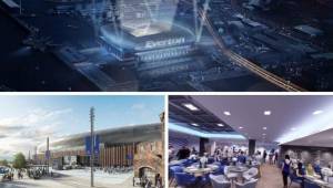 En 2023 estará listo este espectacular estadio que será del Everton de Inglaterra, club que dirige ahora Ancelotti. Lo que más sorprende es por dónde saldrán los jugadores al campo.