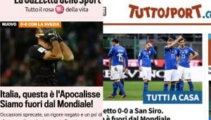 Sin piedad, la prensa italiana habla de 'apocalipsis' y 'desastre' por no clasificar al Mundial.