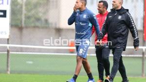 Bryan Acosta se sumó al Tenerife hoy jueves, pero no entrenó con sus compañeros. Foto @eldorsal