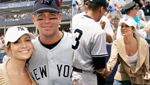 La cantante puertoriqueña, Jennifer López, en una foto de archivo con el expelotero de los Yankees de Nueva York, Alex Rodríguez. Foto cortesía