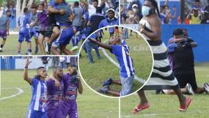 El Victoria de La Ceiba se coronó campeón del torneo Clausura 2021 del Ascenso y le da el paso a la finalísima donde buscará el título ante el Atlético Pinares. El popular comediante ceibeño, La More, se robó el show en la celebración de los jaibos. Fotos: Neptalí Romero