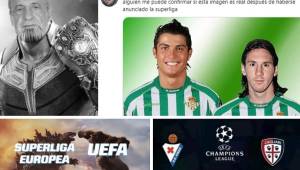 Te presentamos los mejores de la creación de la Superliga europea. Nadie se salva y Messi es protagonista junto a Cristiano Ronaldo.