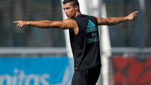 Cristiano Ronaldo ya trabaja en el Madrid y piensa en la Supercopa de Europa. FOTO: Cortesía RealMadrid.