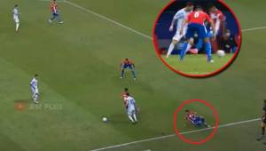 Messi hizo una enorme jugada de crack cuando el duelo ante Parahuay estaba por finalizar.