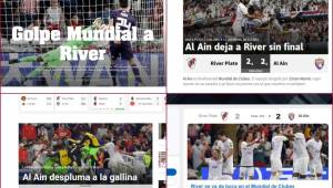 Este miércoles el River Plate fue sorprendido por el Al Ain de Emiratos Árabes y cayó en los penales. Los medios internacionales crucificaron a los millonarios por la eliminación.