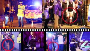 La policía británica investiga las explosiones en un concierto de Ariana Grande en Manchester, Inglaterra. Posiblemente se trata de un ataque terrorista. Fotos cortesía The Sun