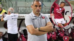 El entrenador Domenico Toscano fue despedido del Reggina de Italia, club donde milita el catracho Rigoberto Rivas, debido a los malos resultados. Fotos cortesía