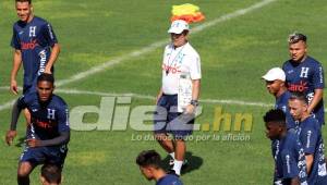 La Selección de Honduras se encuentra trabajando en Comayagua y este día el portero Luis López no ha podido trabajar con el grupo. Foto Ronal Aceituno