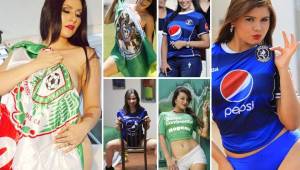 Motagua y Marathón se verán las caras en el estadio Nacional. Por ello te mostramos las aficionadas más sexys de cada club. ¿Quién gana este duelo?