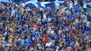 La afición del Motagua siempre llena los estadios en partidos de grandes finales.