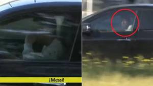 Messi fue increpado por un fanático y al parecer no le gustó lo que le gritaron.