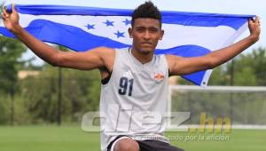 El delantero hondureño pasó del Vida al New York Red Bulls de la MLS, actualmente en las reservas con posibilidades de ascender. FOTOS: Ronald Aceituno