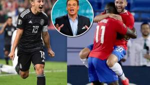 David Faitelson se refirió al cruce de cuartos de Copa Oro entre México y Costa Rica. Fotos AFP